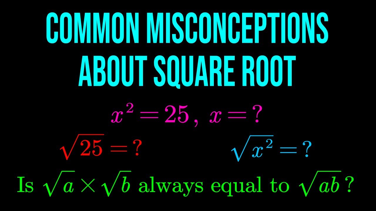 Square Root of a Number is Positive or Negative - Explained with Examples | Algebra | ACT Math | JEE