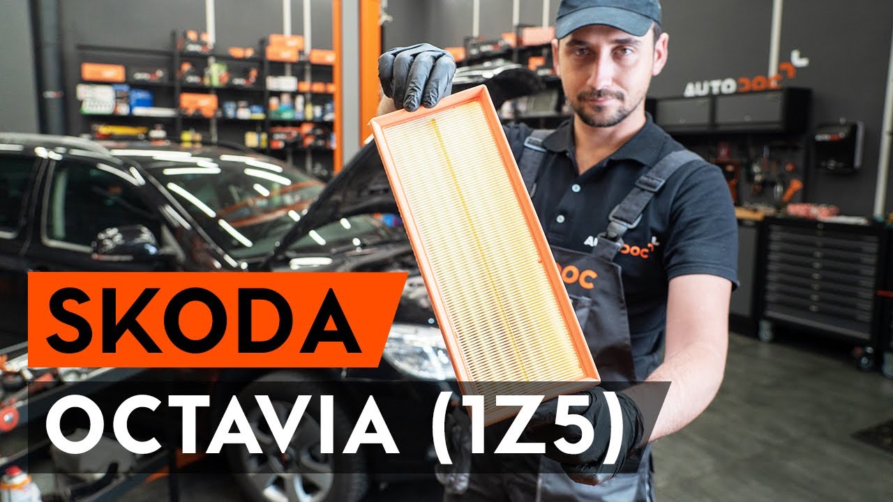 How to change air filter on OCTAVIA (1Z5) [TUTORIAL AUTODOC]