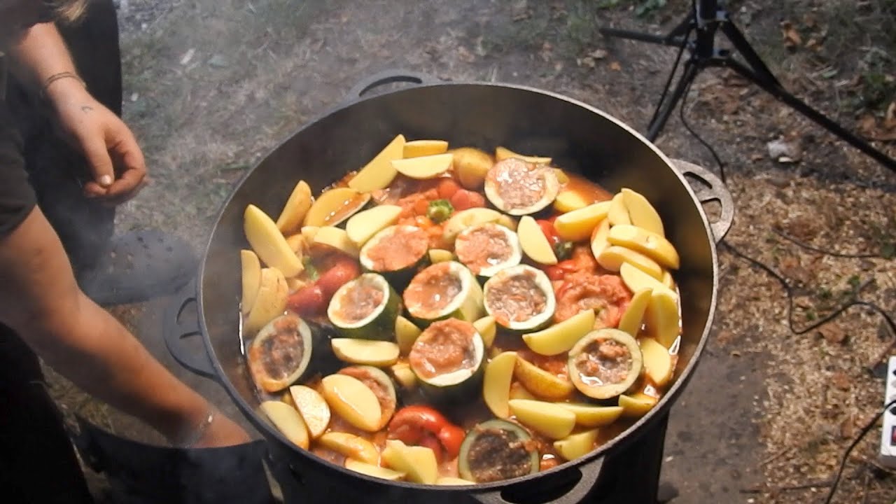 Gefülltes Gemüse im Kazan! / Фаршированные овощи в Казане!  DE/RU  HD