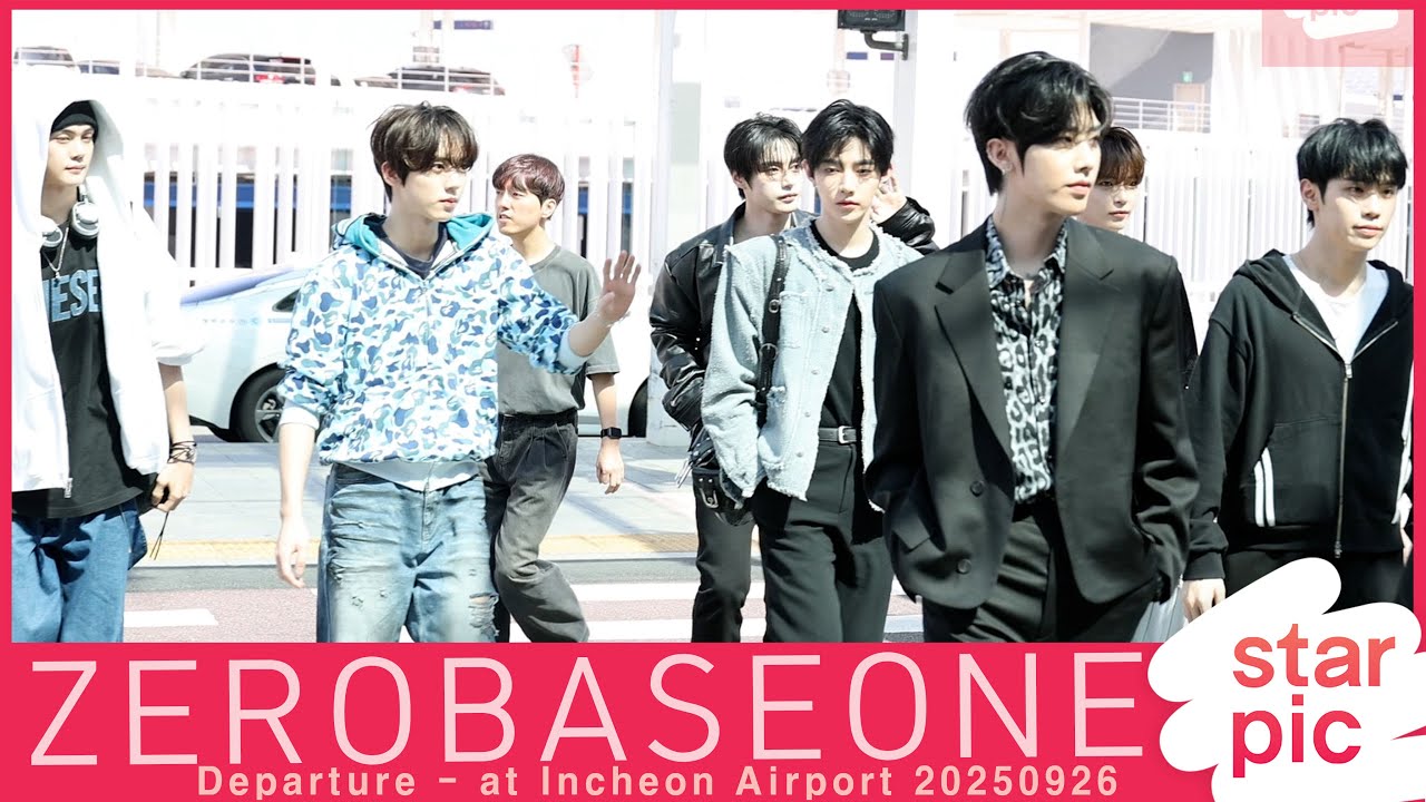 제로베이스원 '리스본에서 만나요~!' [STARPIC] ZEROBASEONE Departure - at Incheon Airport 20250926
