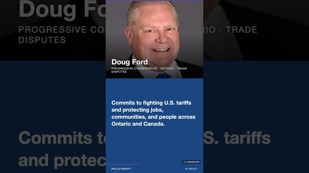 Doug Ford says he will fight U.S. tariffs and protect Ontario jobs
