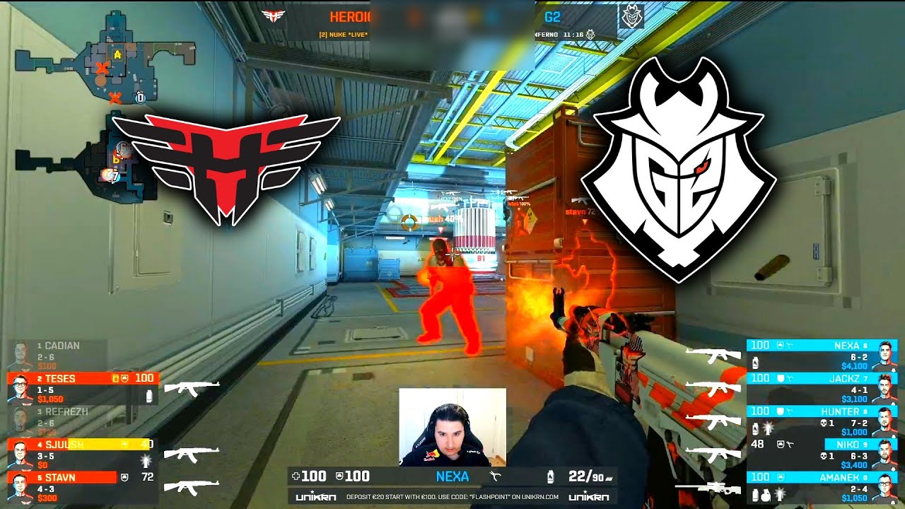Heroic vs G2 - Flashpoint 3 - NUKE Highlights