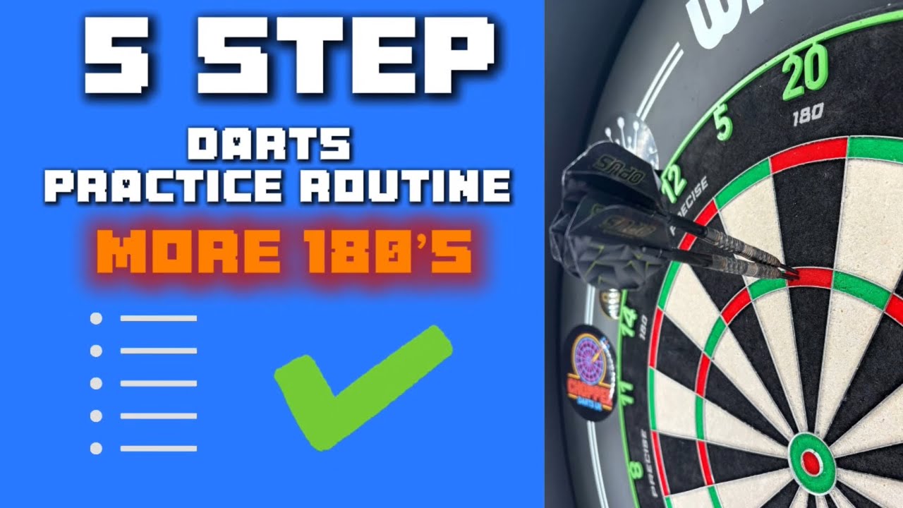 5 Step Darts Practice Routine (With Bonus Pro Tip!) | Hit More 180s & Win More Legs