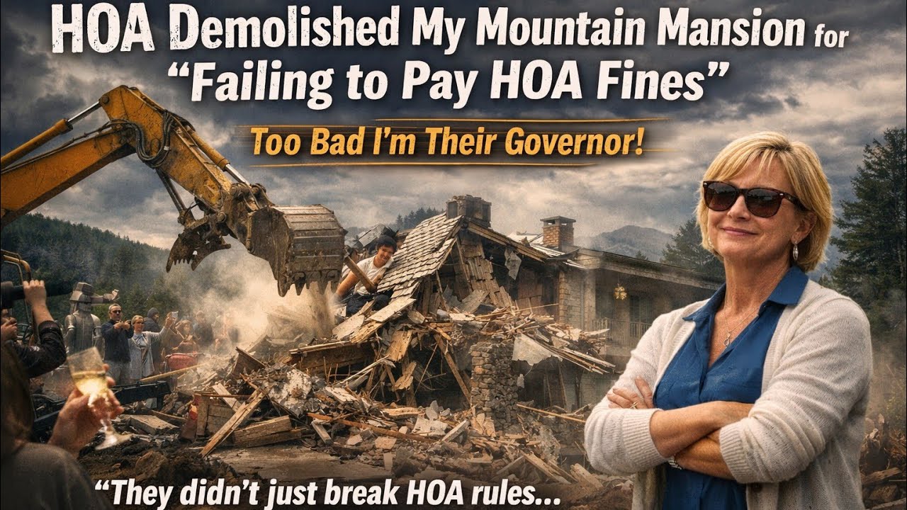 Option 1:HOA Demolished My Home While I Was Away They Didn’t Know I Was the Governor.