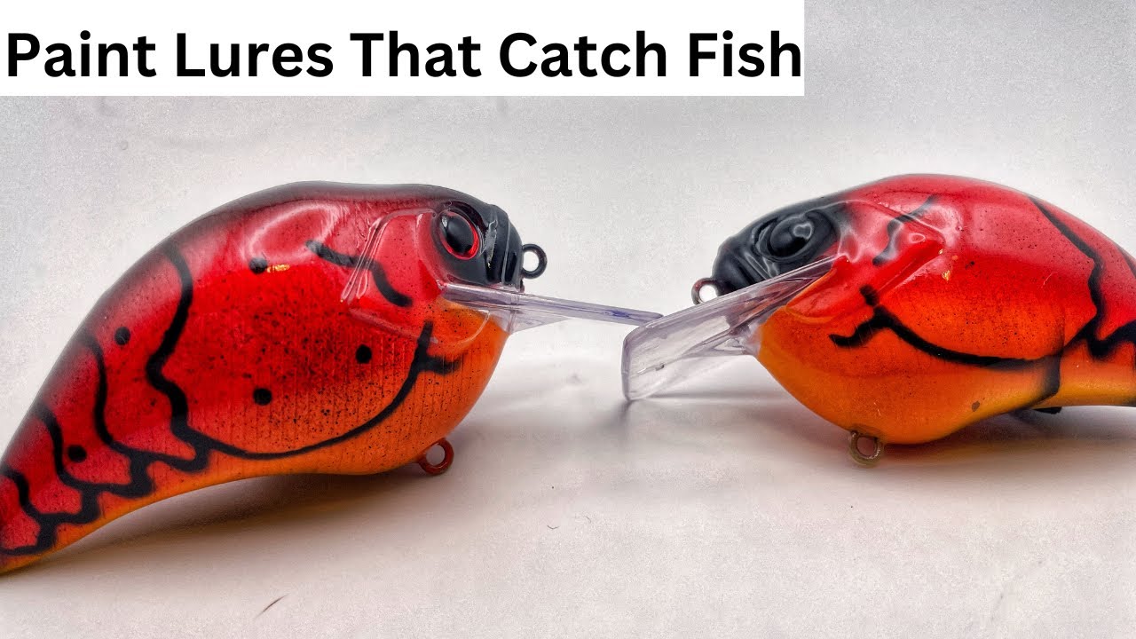 Beginner Lure Painting a Red Craw!