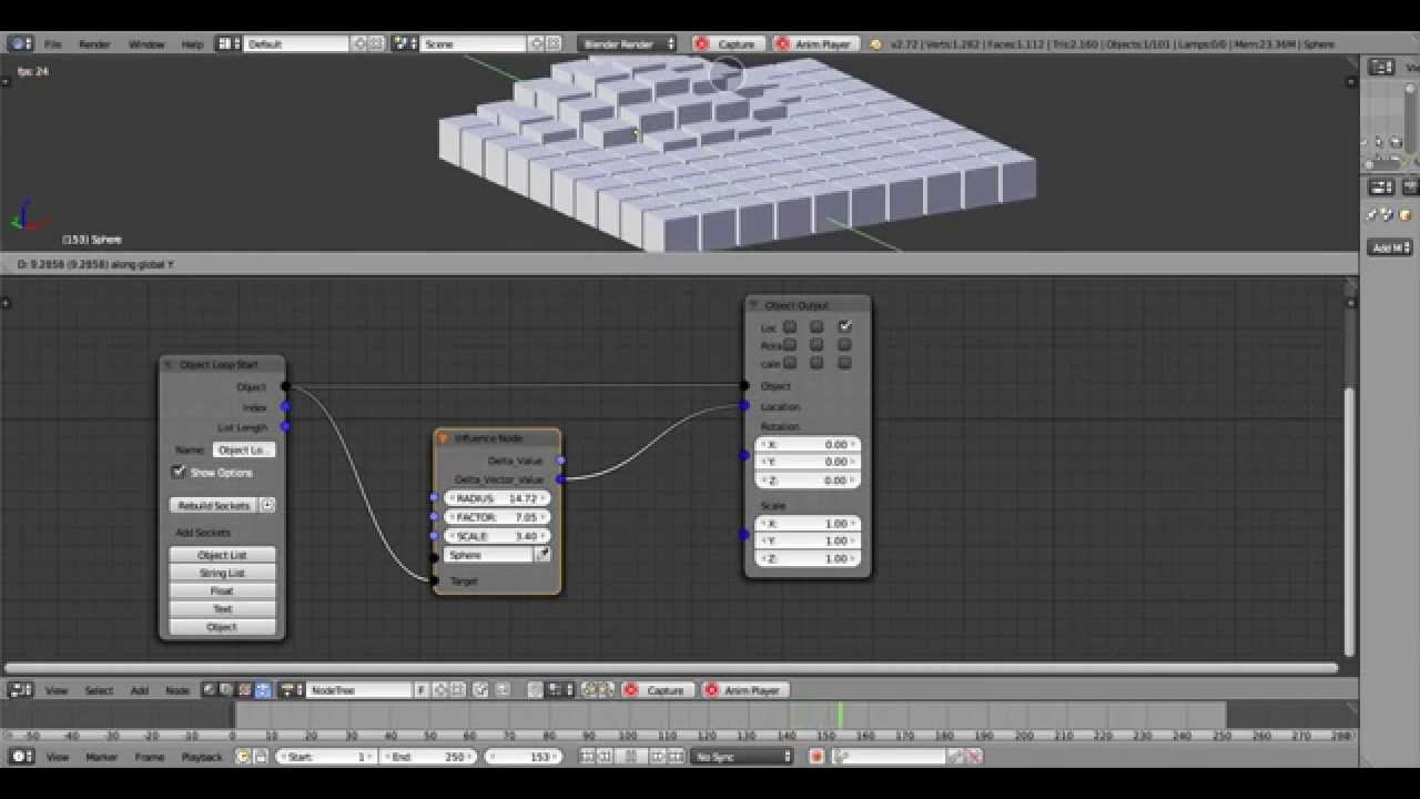 [Blender] - Animation Nodes - Proximity node