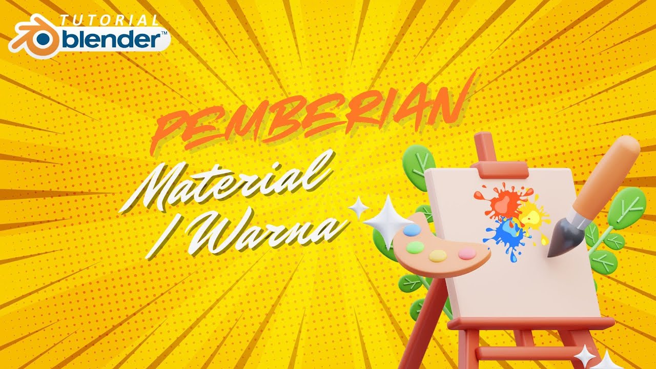 15. Tutorial Blender | Memberi Material Warna