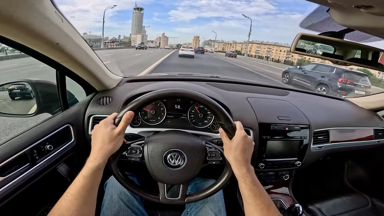 2013 Фольксваген Туарег V6 3.6 турбо автомат 249 л.с. | Тест драйв от первого лица | Обзор