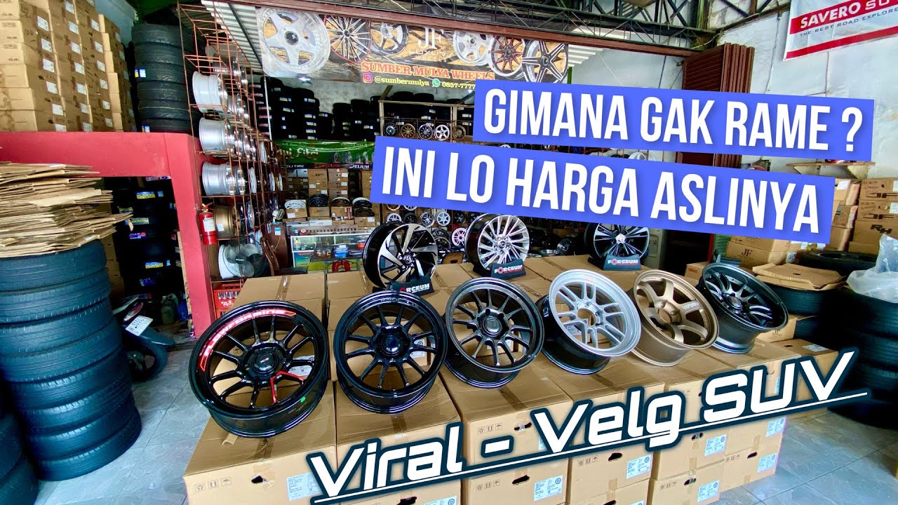 HARGA VELG SUV: PAJERO / FORTUNER / HILUX / STRADA & ( 6x139 lain nya )