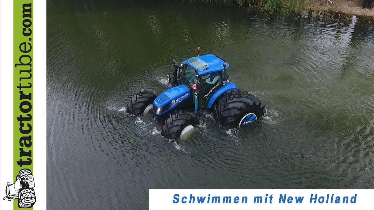 Schwimmen mit New Holland und Mitas