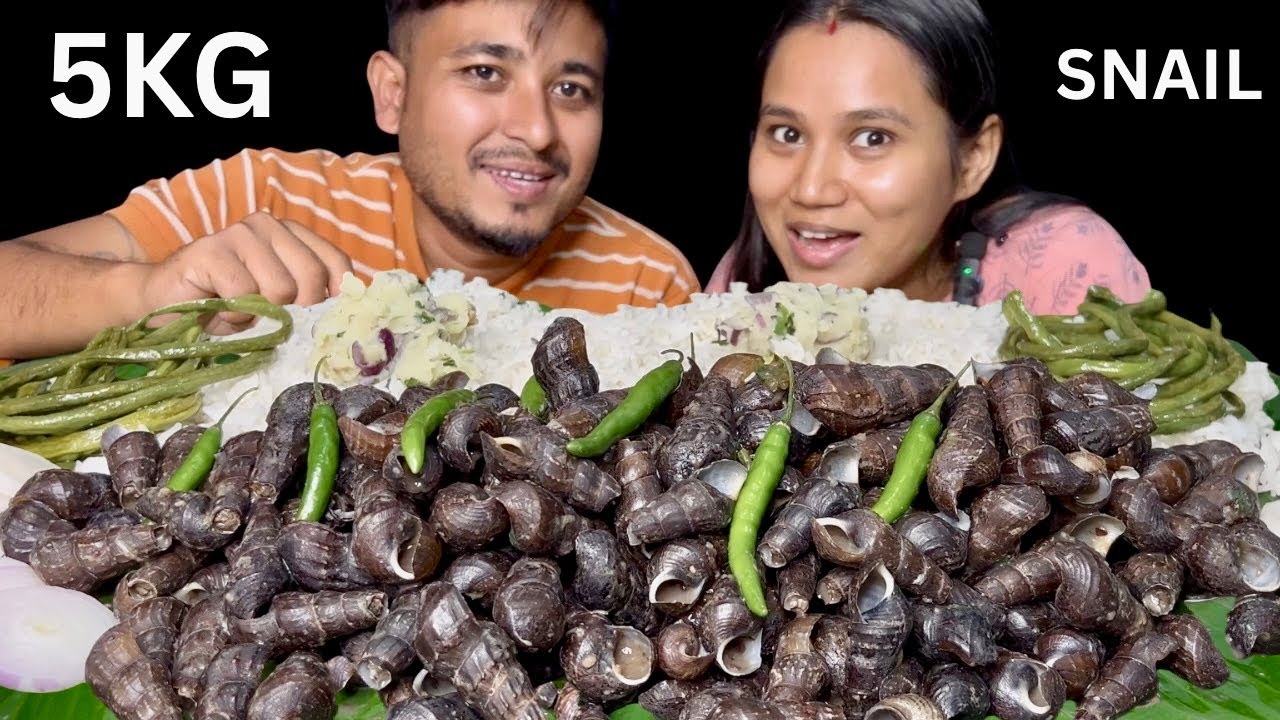 Spicy Snail Eating Challenge | ASMR Mukbang 