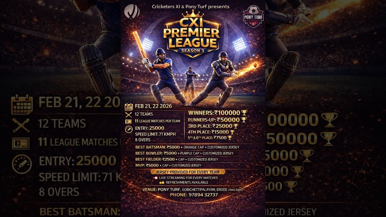 🔴LIVE | TN33 vs Team X | CRICKETERS XI | GPL PONY TURF gobi