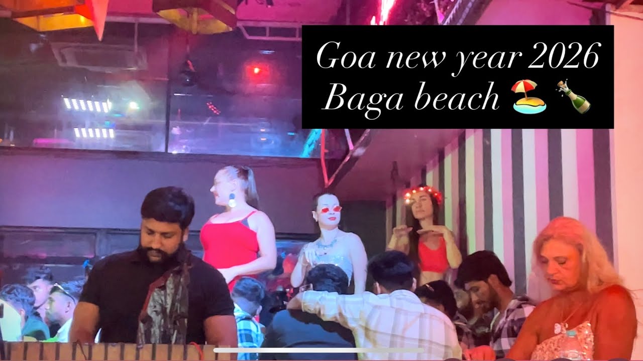 New Year in Baga Beach Goa | deed22 | Russian beach India #bagabeach 