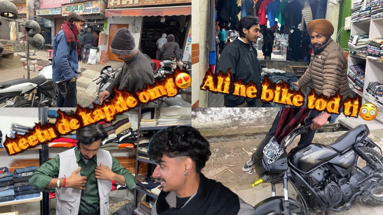 Neetu de kapde omg😍(Ali ne bike tod ti😳)#viral #vlog 