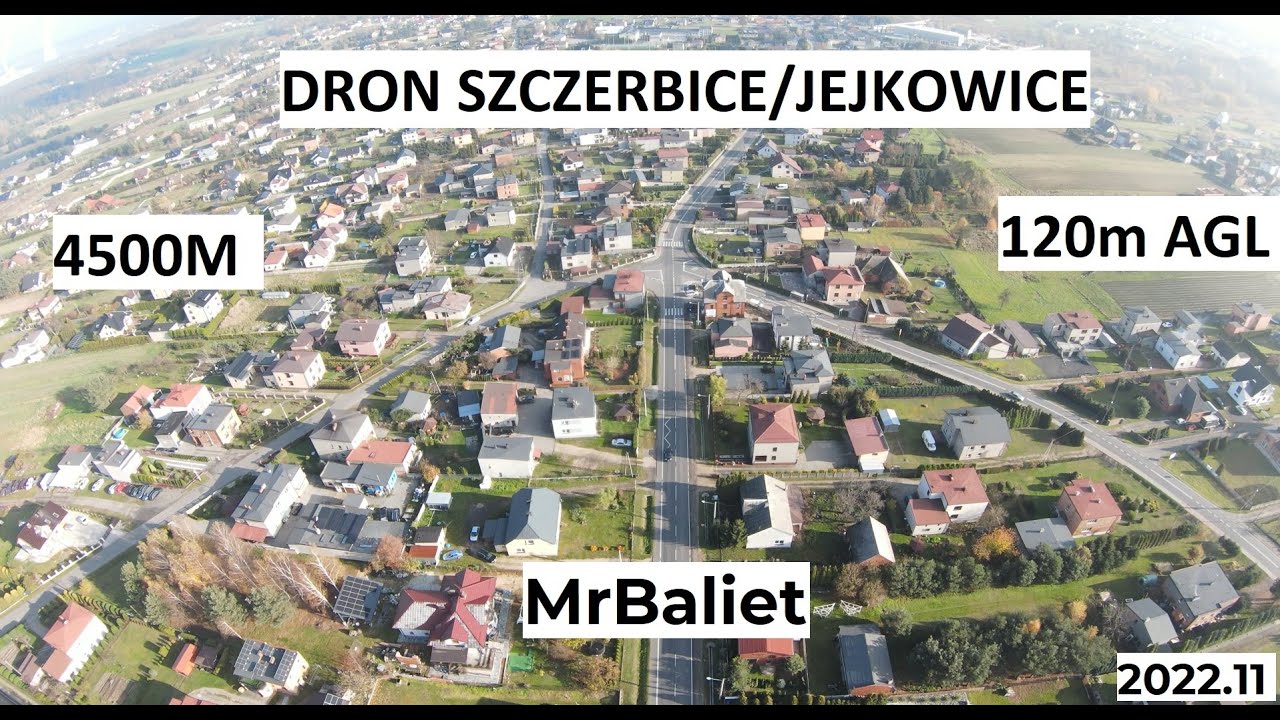 DRON Jejkowice - Szczerbice 4k 60FPS NSTS-05 BVLOS #mrbaliet #jejkowice