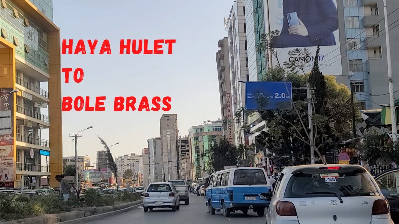 Drive through Addis Ababa Part 19: Haya Hulet to Bole Brass
