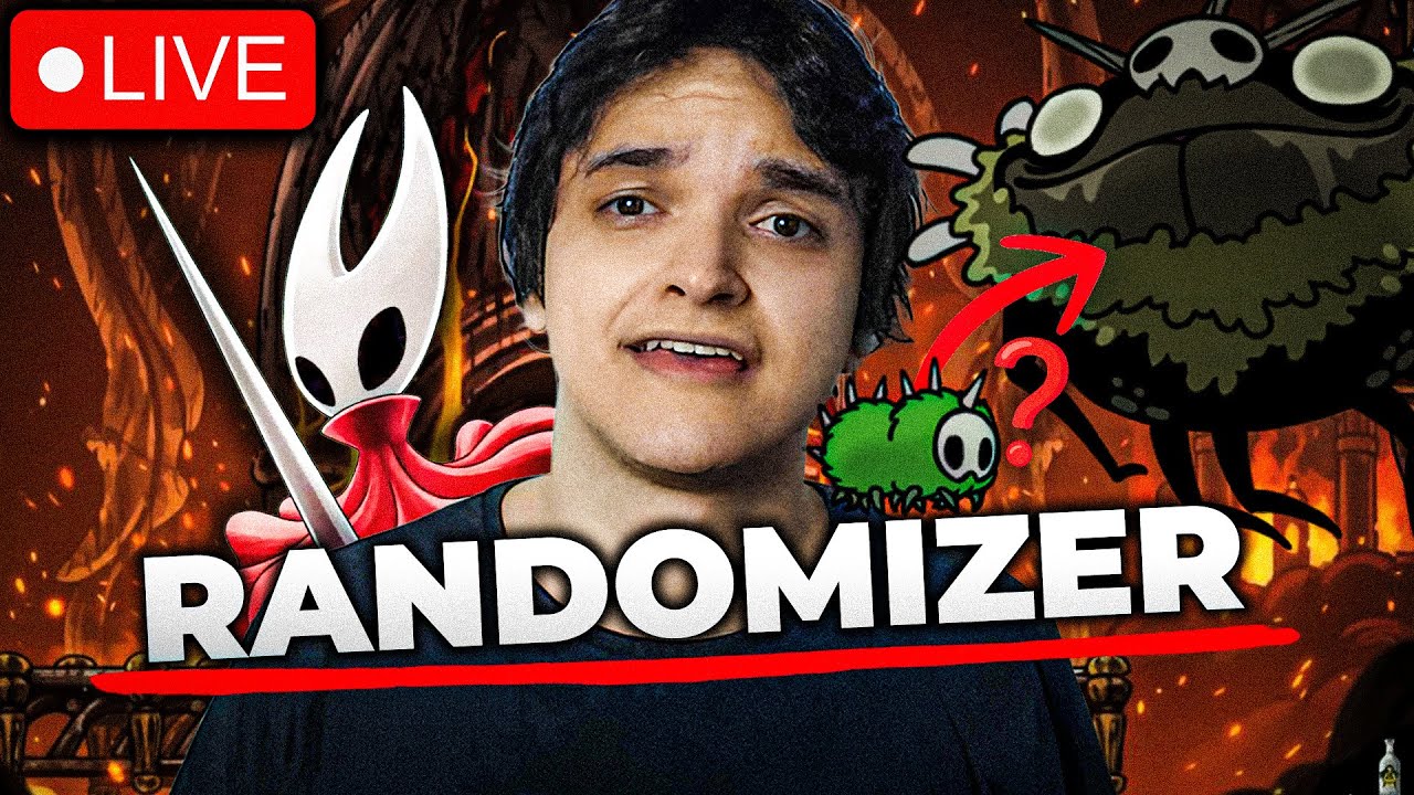 Fazendo 100% de Silksong mas os Inimigos são ALETÓRIOS - Randomizer AO VIVO!