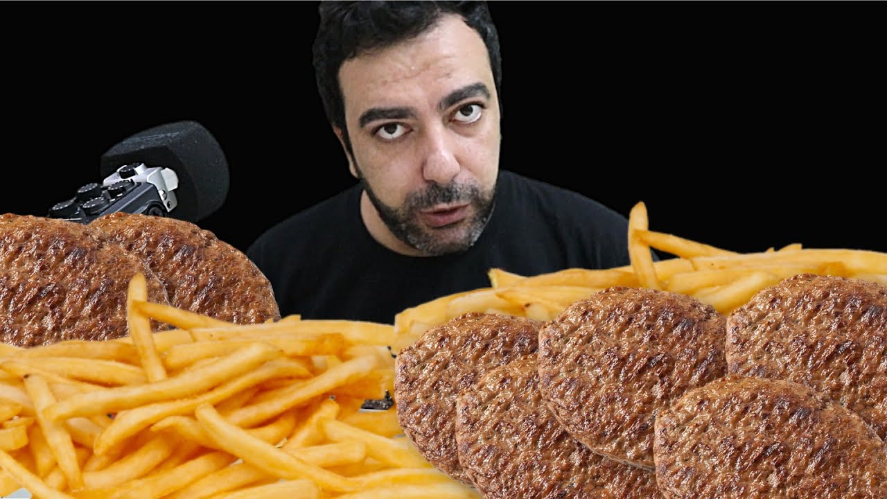 PATATES KIZARTMASI MUKBANG, KÖFTE AYRAN MUKBANG | MUKBANG TÜRKÇE | MUKBANG ASMR