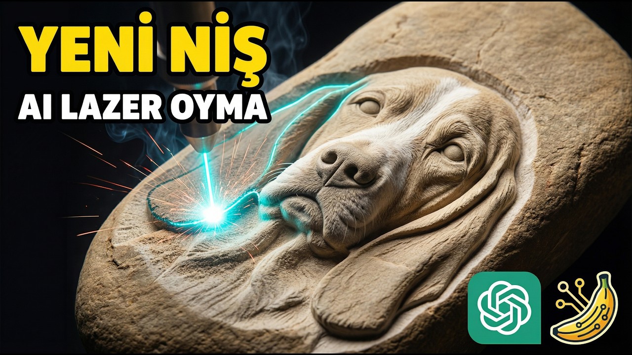 Yapay Zeka ile Taş &Uuml;zerine Lazer Oyma Videosu Nasıl Yapılır?