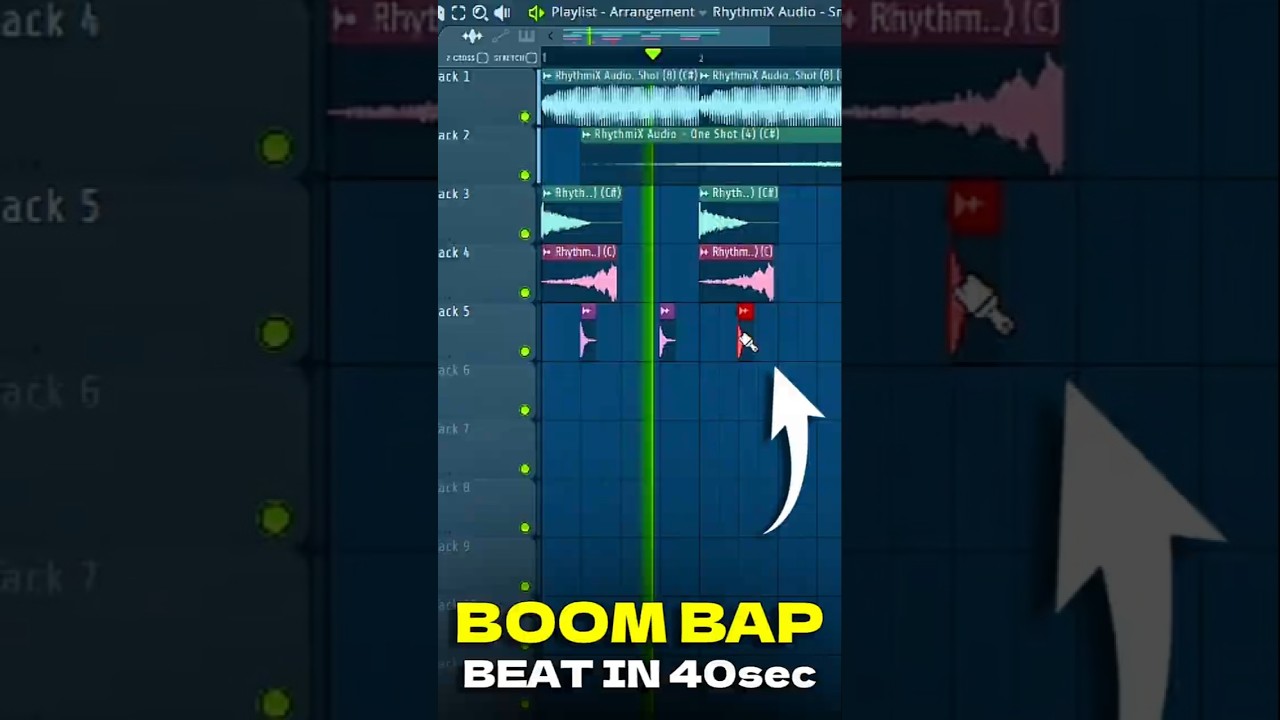 how to make BOOM BAP BEAT IN 40 sec