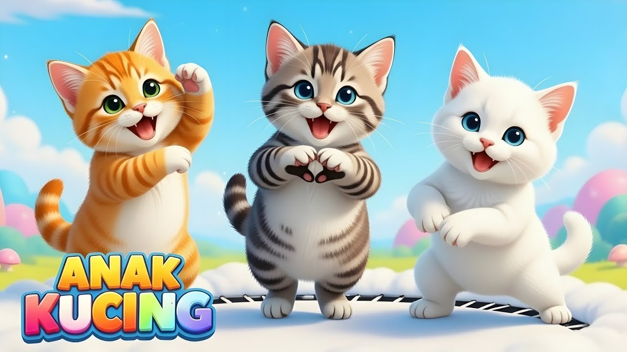 LAGU ANAK 🇮🇩 ANAK KUCING MEONG MEONG - KITTEN SONG - LAGU ANAK BALITA VIRAL