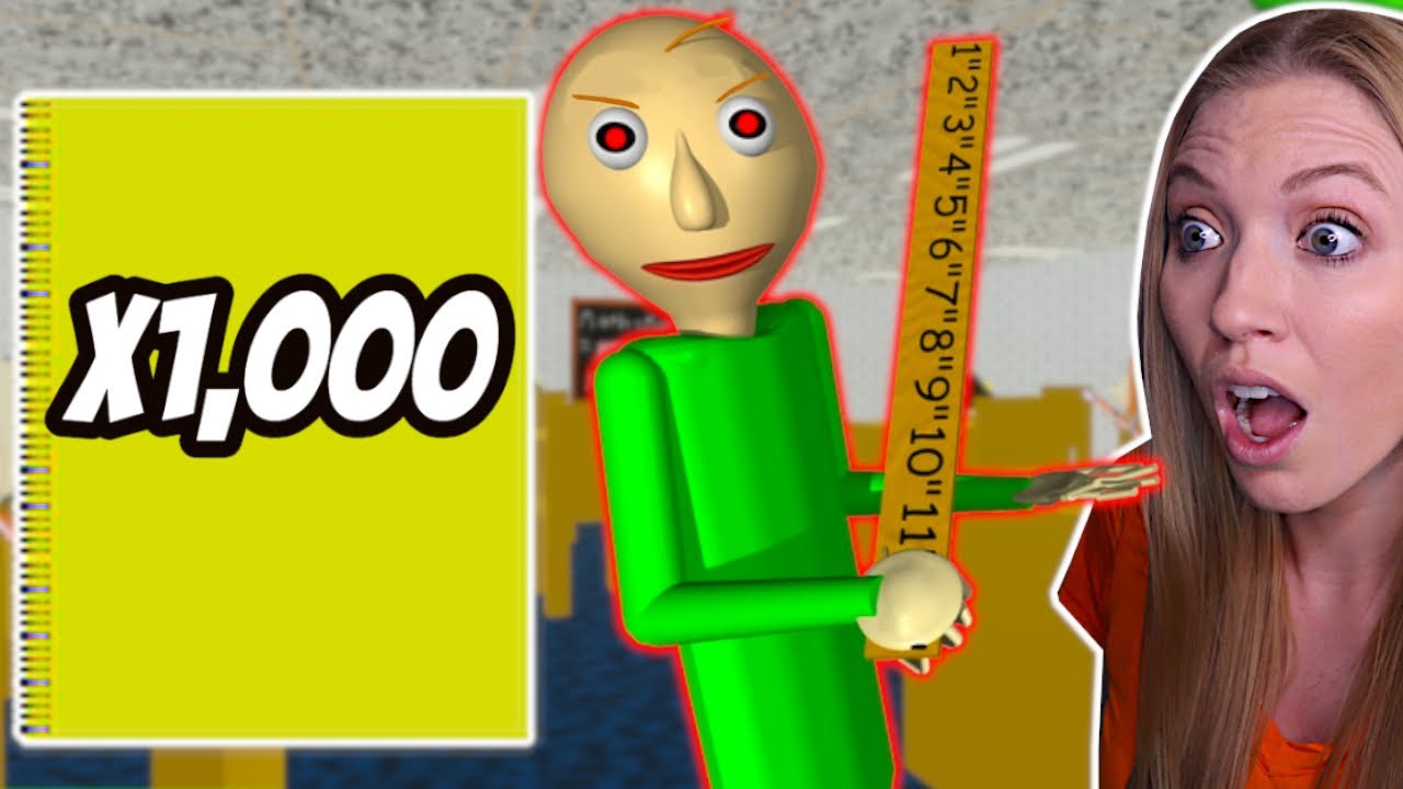 Baldi's Basics With 1,000 Notebooks!