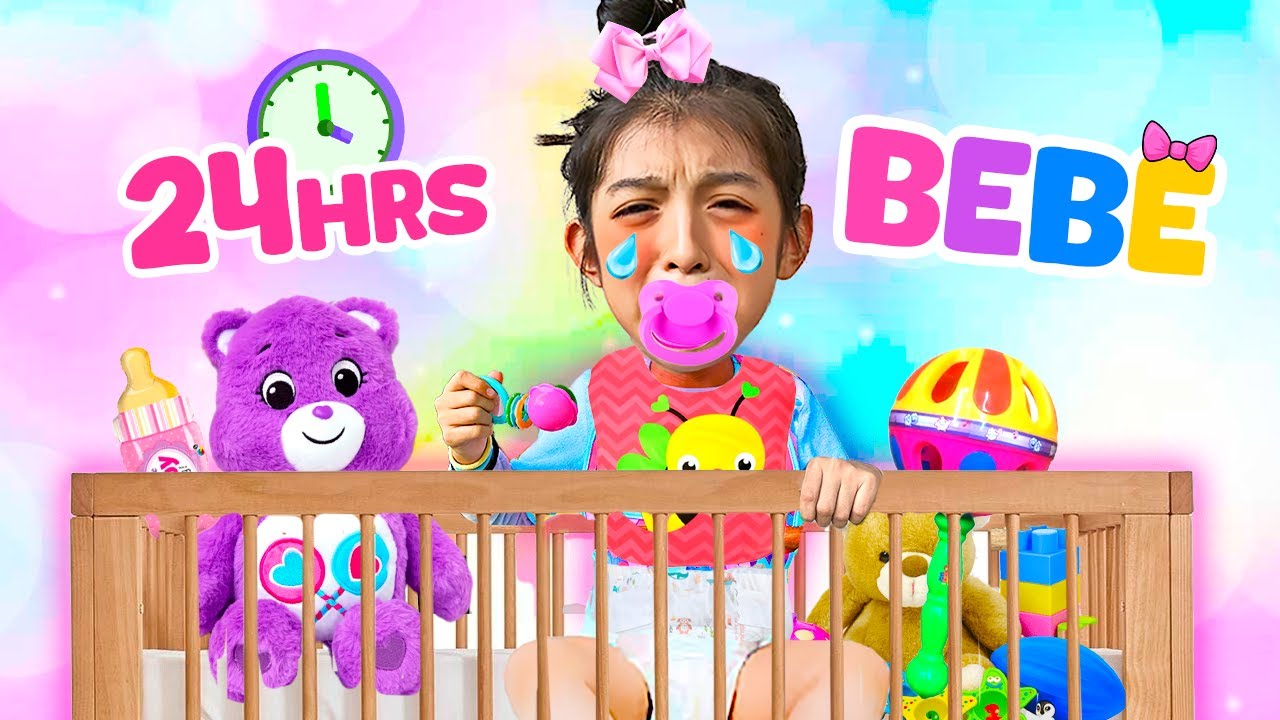 24 HORAS SIENDO BEBÉ👶🏻🍼 lYo soy Aranza🧸