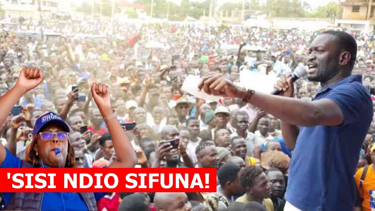 Oburu Odinga heart attack as Sifuna, Babu Owino and Winnie Odinga hold Mega Rally in Kitengela!