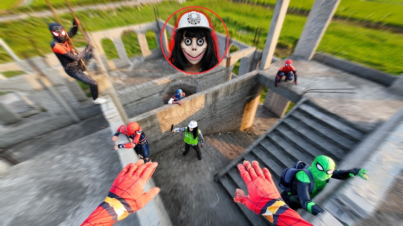 Team Spider-Man Confronts SUPERVISOR Serbian Dancing at a Construction Site ( Action POV )