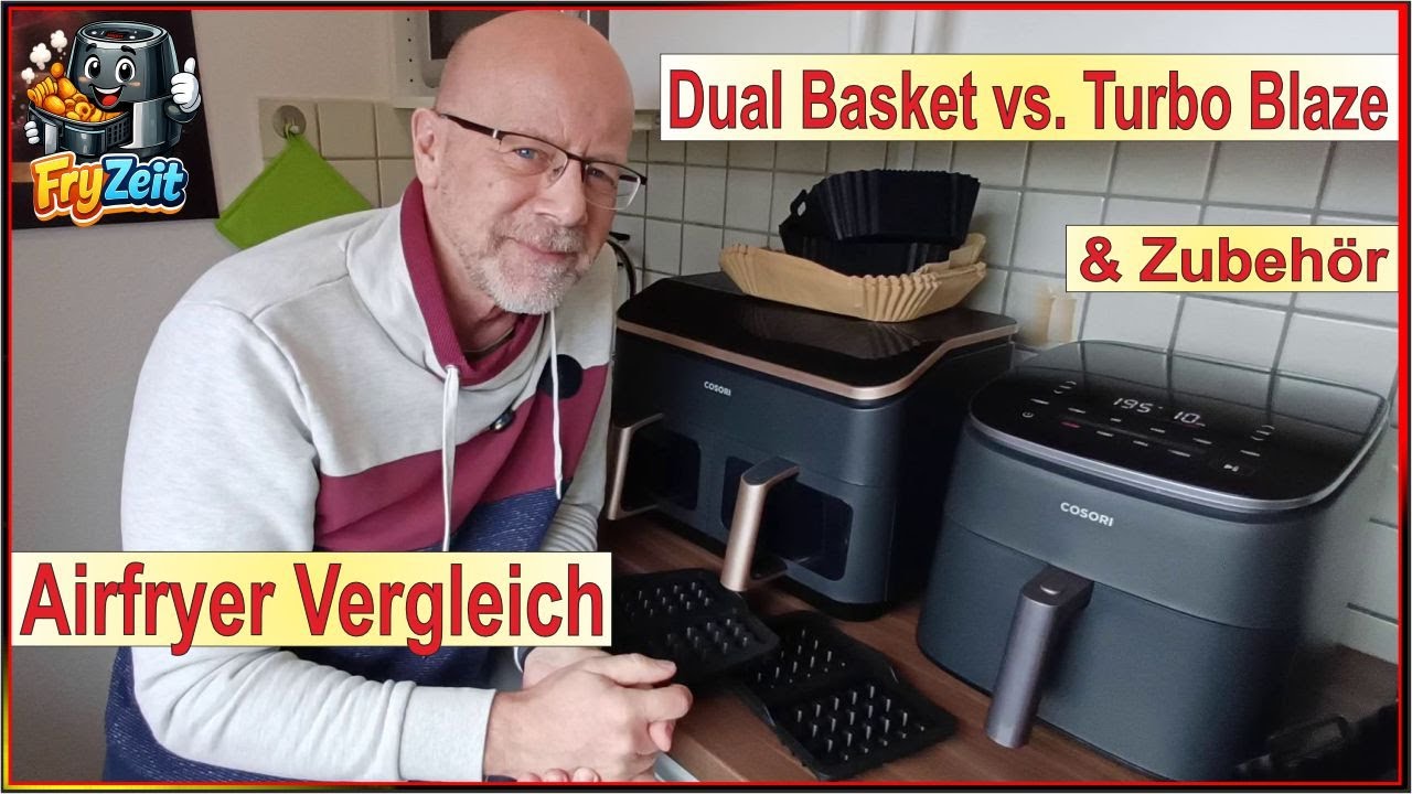 Cosori Heißluftfritteusen im Vergleich 2026♨️ Cosori Airfryer Turbo Blaze & Dual Basket Sichtfenster