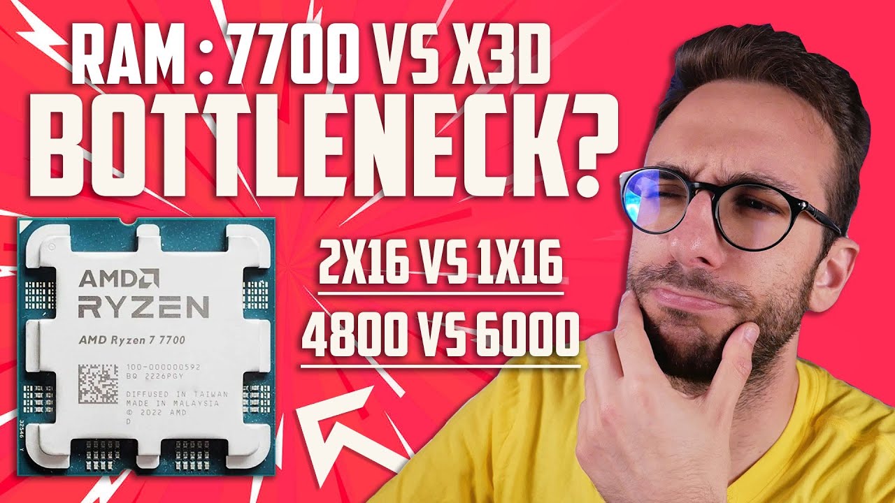 CRISI DDR5: 7700 VS 7800X3D CON RAM LENTE O SINGLE CHANNEL (TEST) 🔥