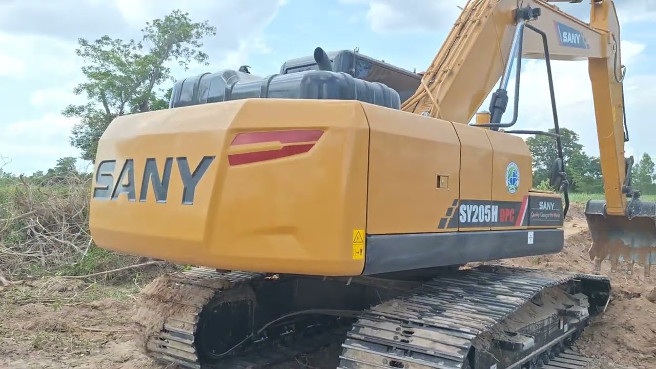 รีวิวรถขุดโฉมใหม่หนุ่มตี๋จากแดนมังกร SANY SY205H DPC หล่อไม่เบา excavator