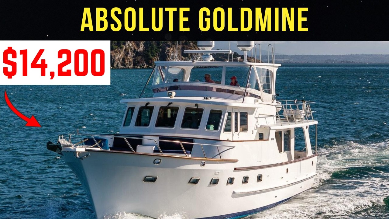 10 Affordable Trawlers Every Man Over 60 Should See Before Retiring. #boat