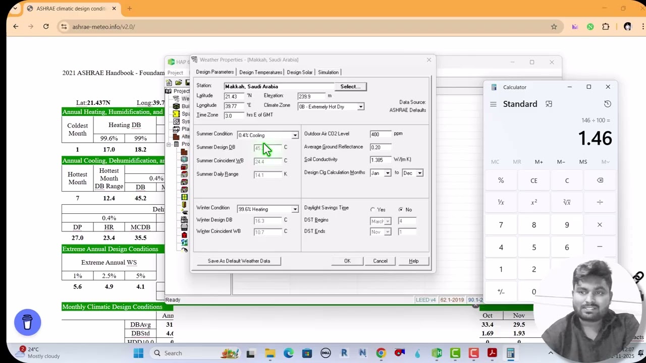 HAP 6.2 Step-by-Step | Cooling & Heating Load Calculation-Part-01