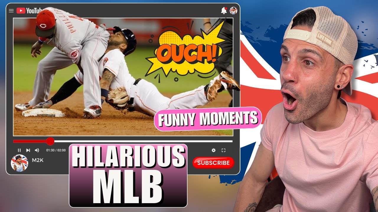 BRITISH GUY Reacts to FUNNY MLB Moments!