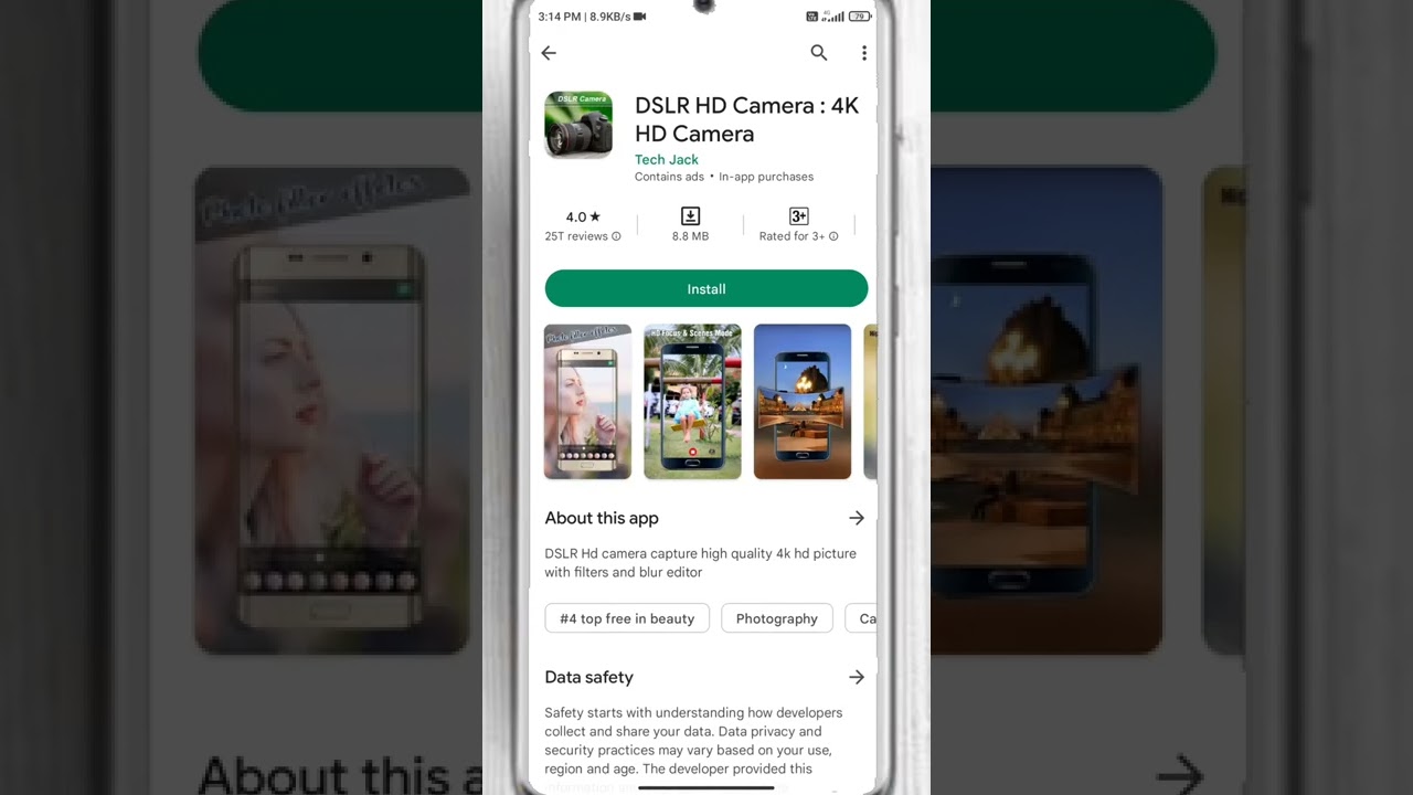 DSLR Camera App for Android 2022 🔥 #shorts