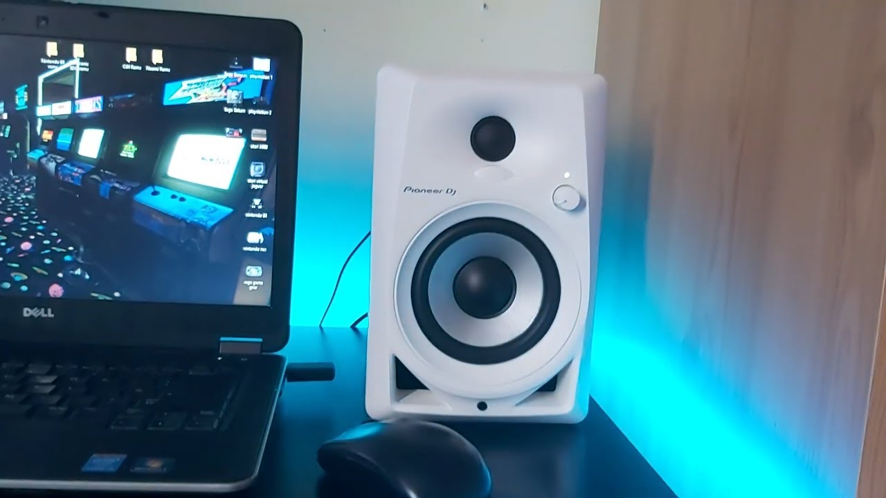 pioneer dm-40 40w 4-inch compact active monitor speakers sound test
