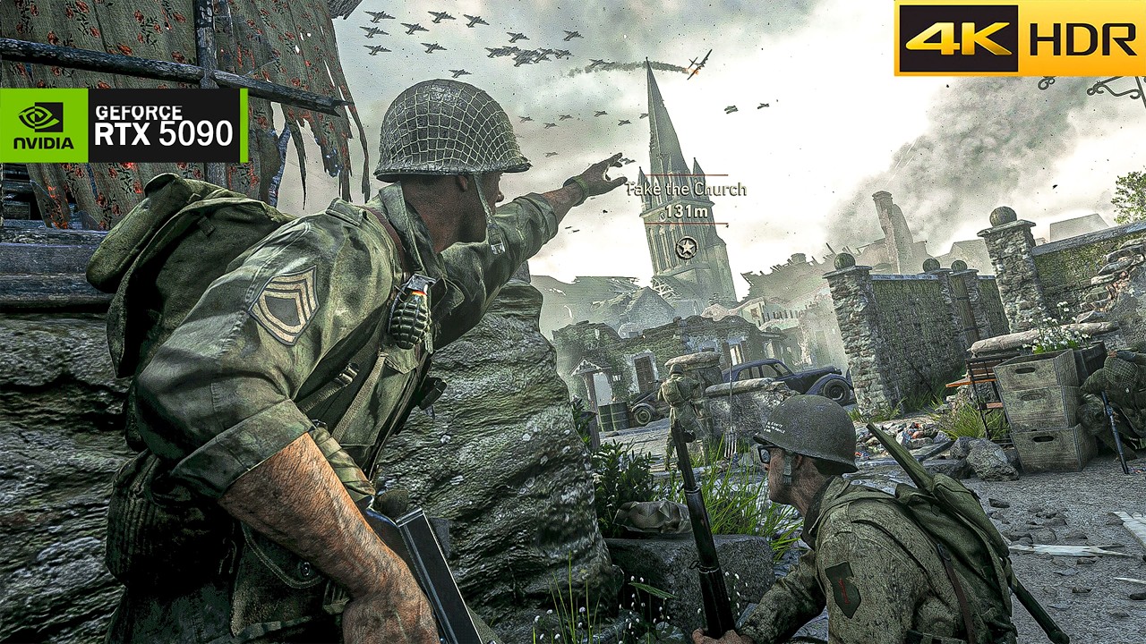 STRONGHOLD WWII 1944 (RTX 5090) Реалистичный игровой процесс Ultra Graphics [4K 60FPS HDR] Call o...
