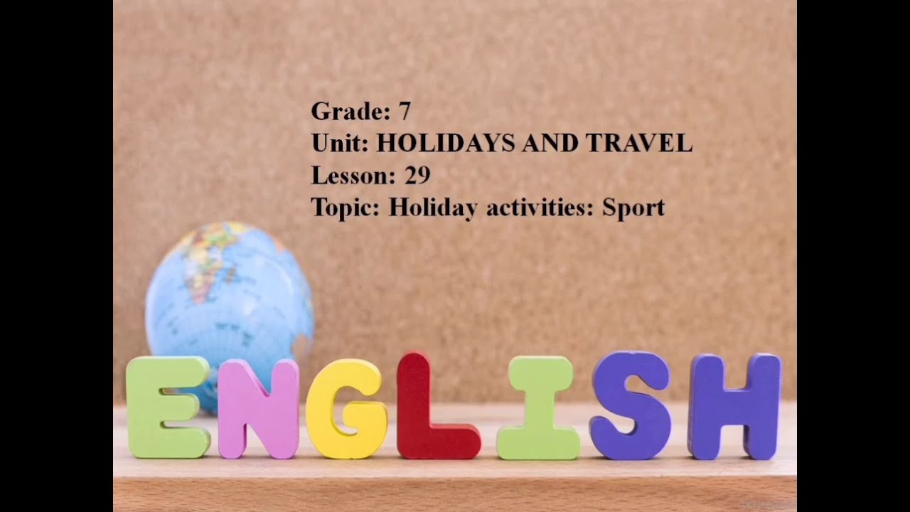Excel 7. Module 3. Holiday activities: Sport