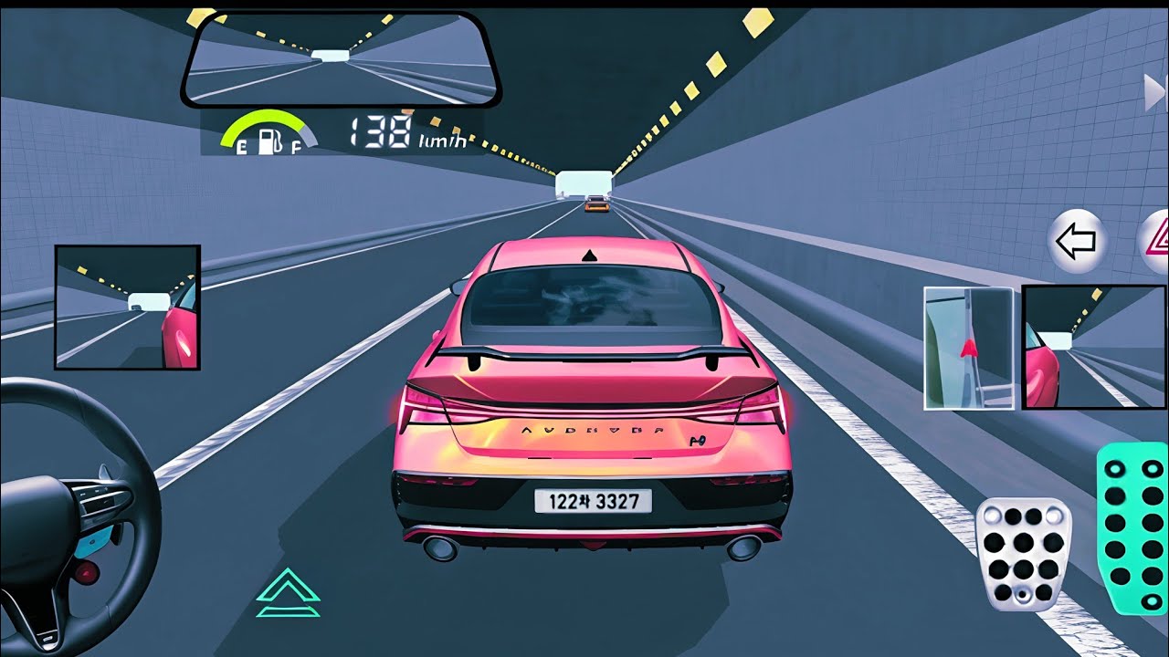 Orange Sports Car Open Door Scene | Realistic Car Driving Game 4K