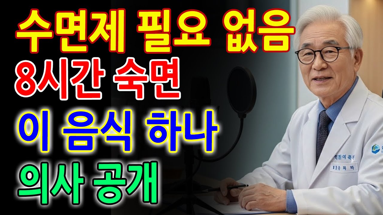 수면제 없이 8시간 숙면하는 비밀! 의사가 직접 밝힌 잠 잘 오는 음식 한 가지｜시니어 건강