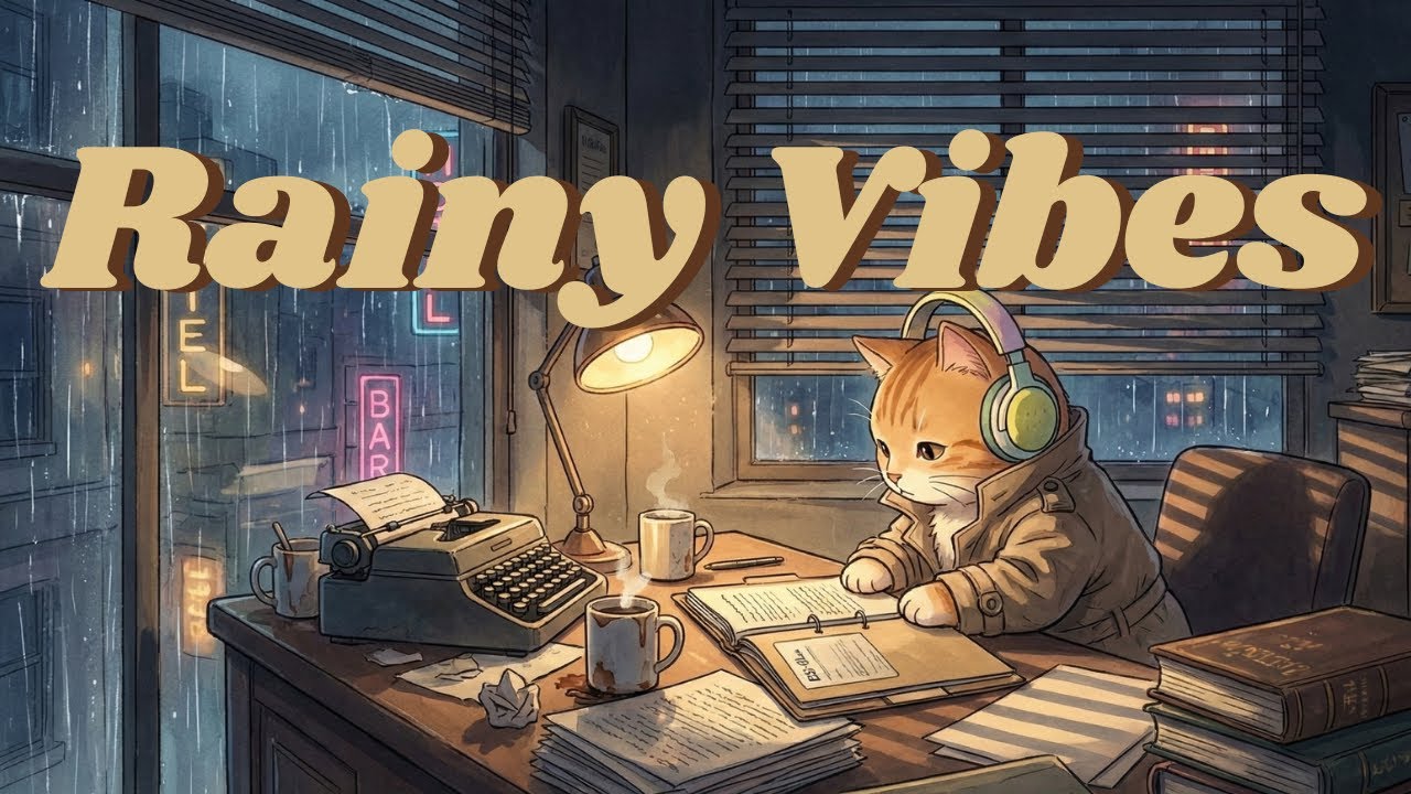 Rainy Night Reading with Yuzu & Noir Jazz Lofi to Focus / Read
