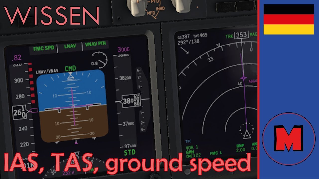 FlightSim WISSEN #4: IAS, TAS, GS - was ist das?