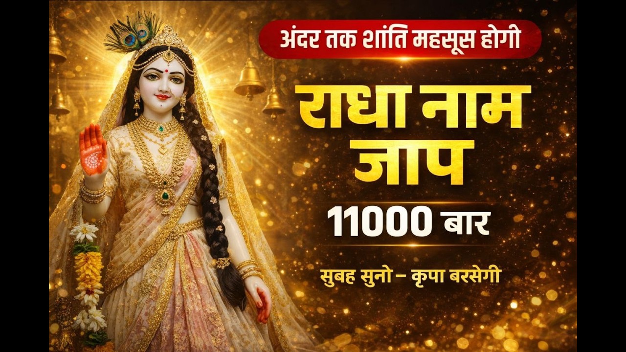 11000 Radha Naam Jaap LIVE | Radha Radha Chanting | Morning Meditation 🙏