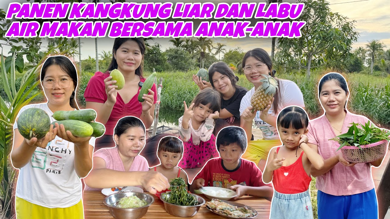 PANEN SEMANGKA,TIMUN,MANGGA DI DEPAN RUMAH LANJUT NGERUJAK BERSAMA SAUDARA KU 