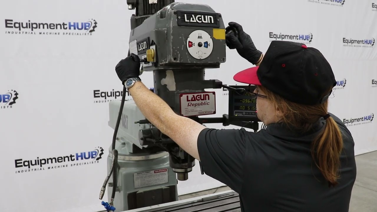 Lagun FTV-2 10&Prime; x 50&Prime; Variable Speed Vertical Milling Machine w/ Newall Digital Readout & Power Feed