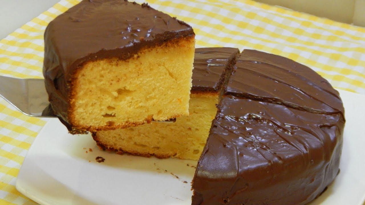 Pastel de naranja y chocolate muy jugoso, fácil y esponjoso