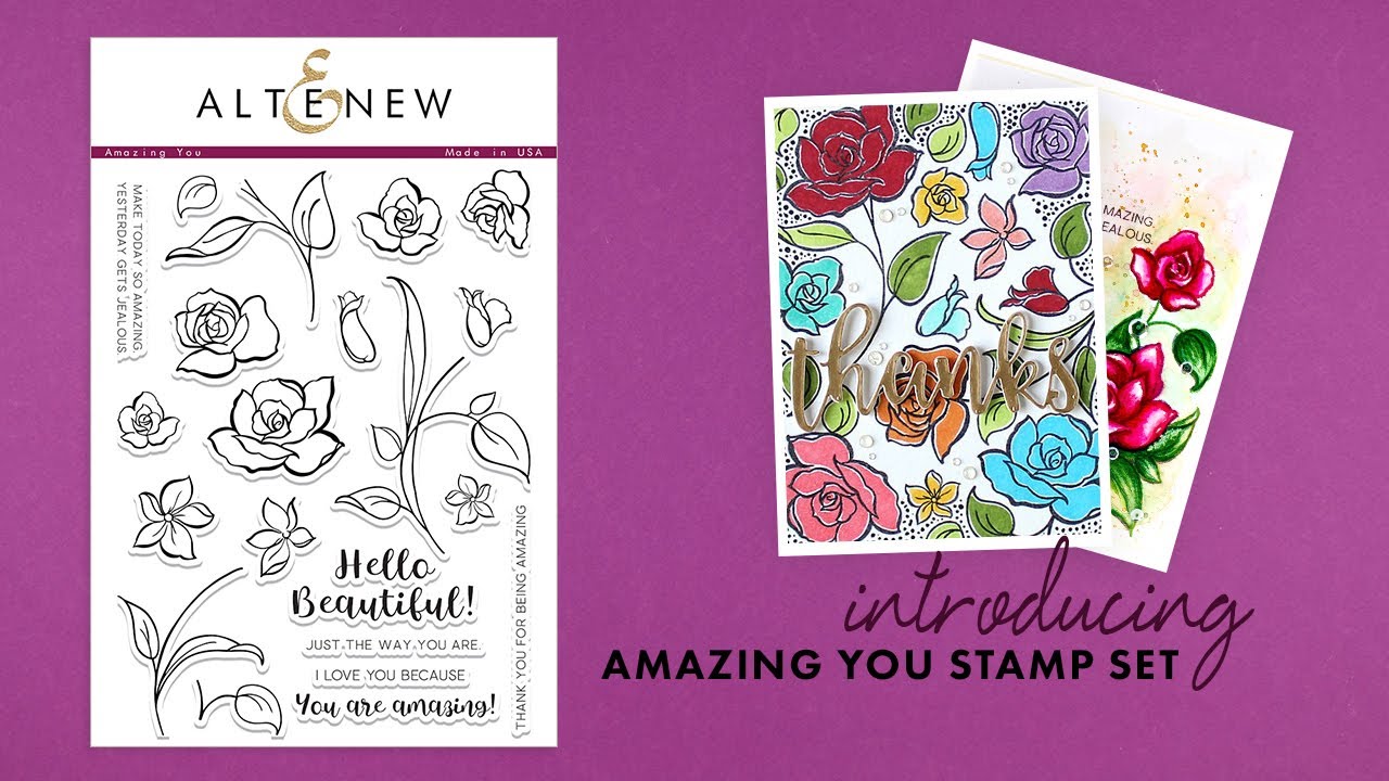Altenew Stamps Intro - Amazing You