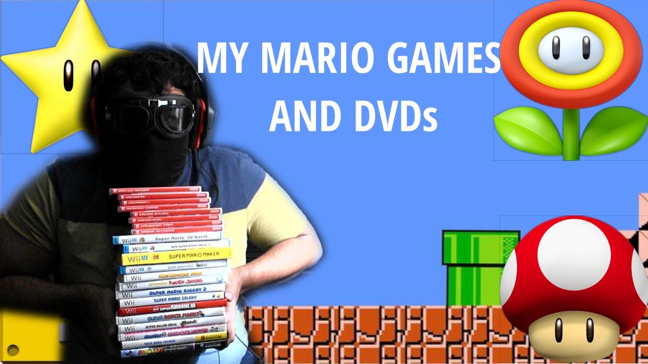 A LOOK AT MY MARIO GAMES AND DVDs