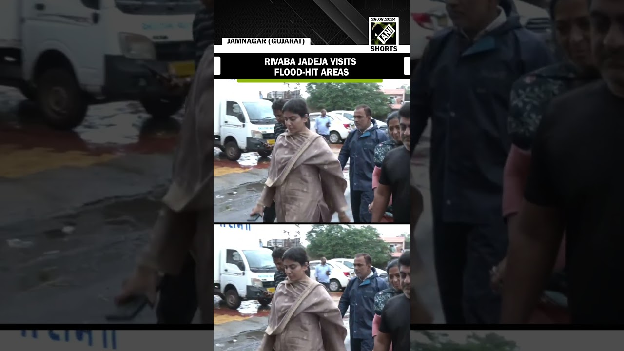 Gujarat Flood: BJP MLA Rivaba Jadeja visits flood-affected area in Jamnagar